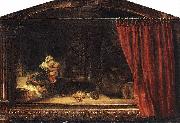 Rembrandt Peale The Holy Family with a Curtain oil painting